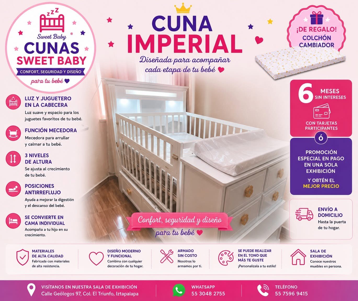 Cuna Imperial Sweet Baby